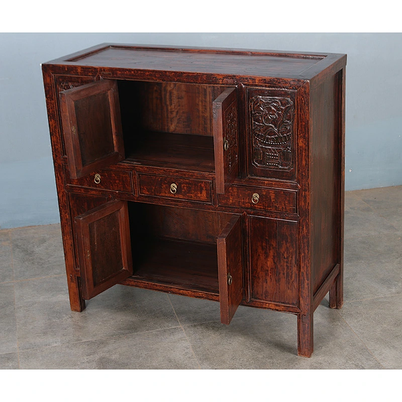 China Manufacturer Antique Living Room Carving Cabinet