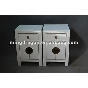 Chinese antique reproduction wooden bedside cabinet
