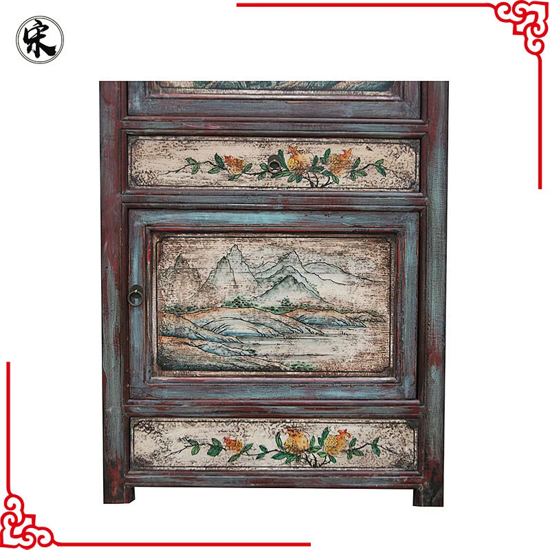 wholesale Chinese antique reproduction hand paint wood furniture