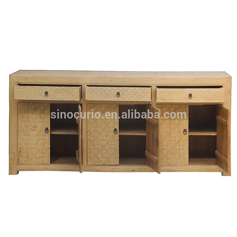 asian furniture Chinese antique natural cabinet sideboard buffet