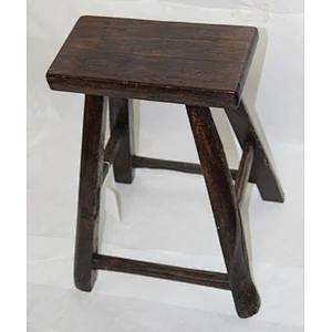Chinese Style Environmental protection Elm wood antique brown stool
