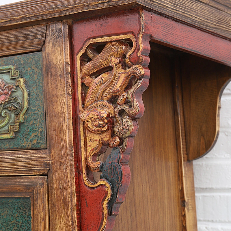 Traditional Antique Chinese Style Solid Wood Bedroom Furniture