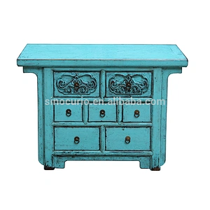 Chinese antique carved furniture antique lacquered wooden buffet furniture