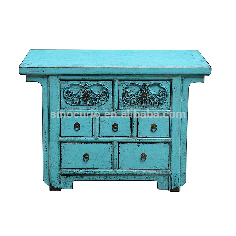 Chinese antique carved furniture antique lacquered wooden buffet furniture