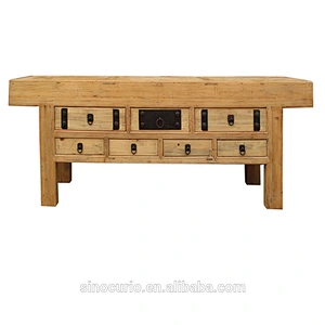 Chinese antique living room furniture wood natural cabinet sideboard design