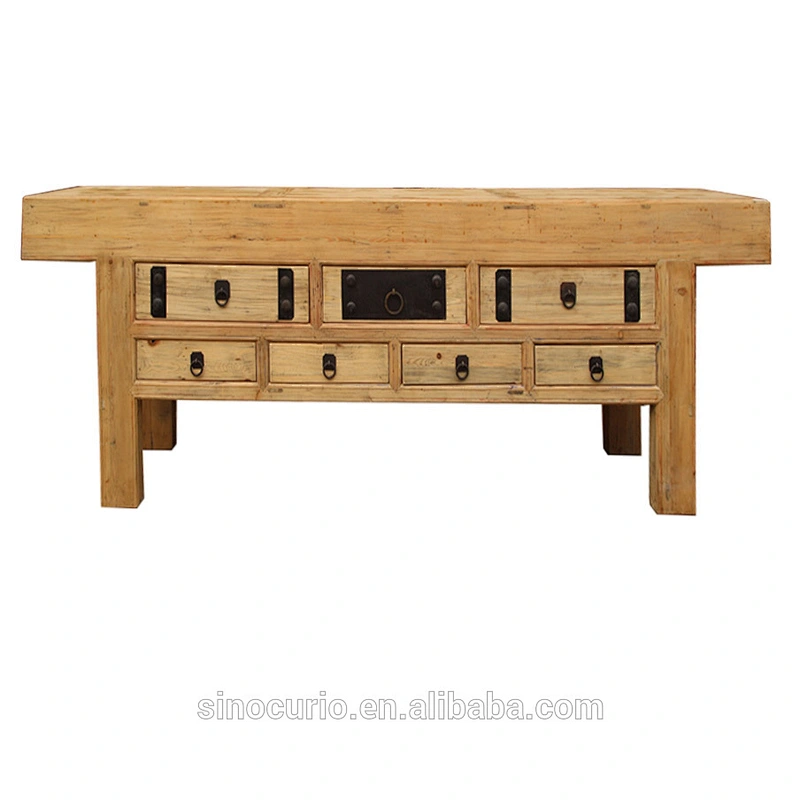 Chinese antique living room furniture wood natural cabinet sideboard design