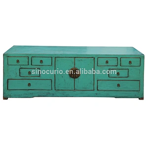 Chinese antique reproduction furniture vintage tv cabinet stand