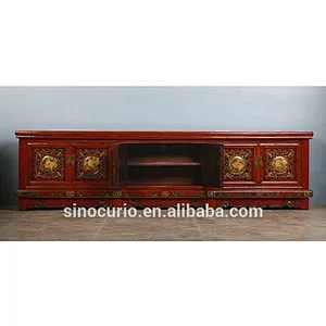 Antique wooden tv table