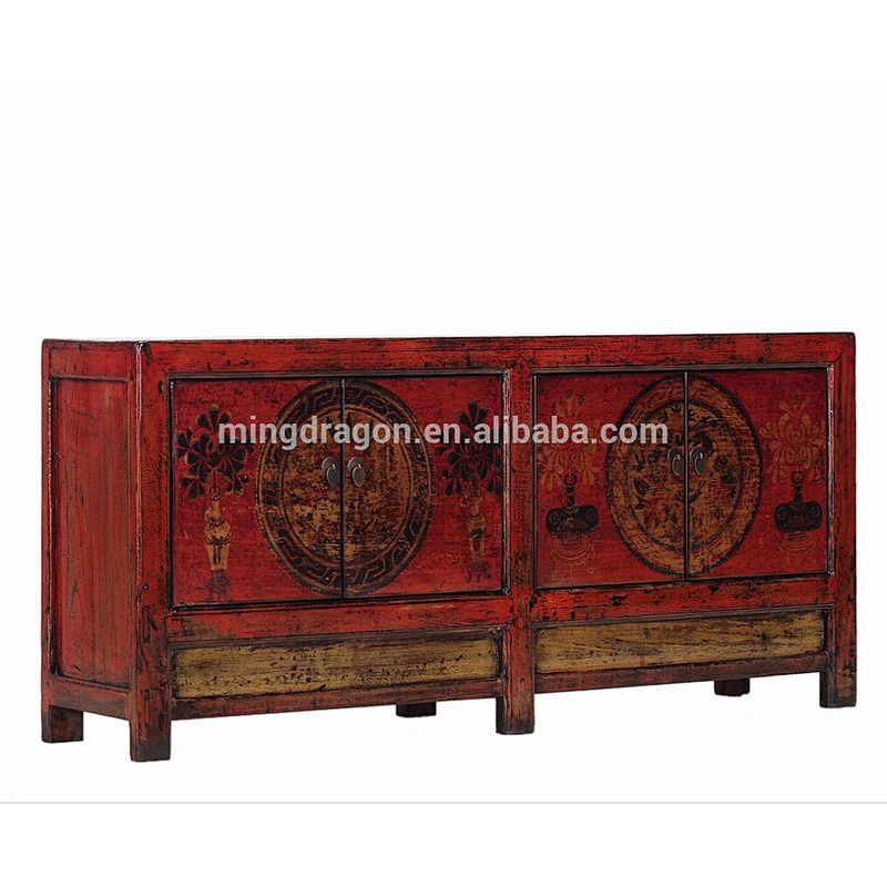 antique wooden furniture, tv cabinet,hand painting cabinet