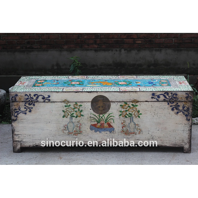 Antique recycle wood rustic storage cabinet Chest