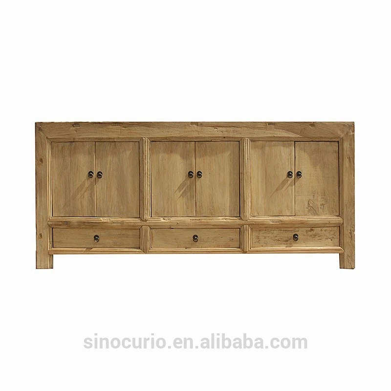 chinese clean old elm recycle sideboard cupboard