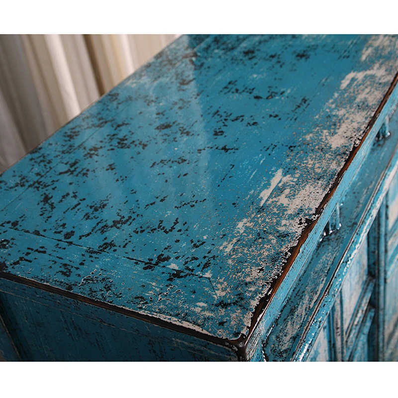 Antique living room country style wooden storage cabinet