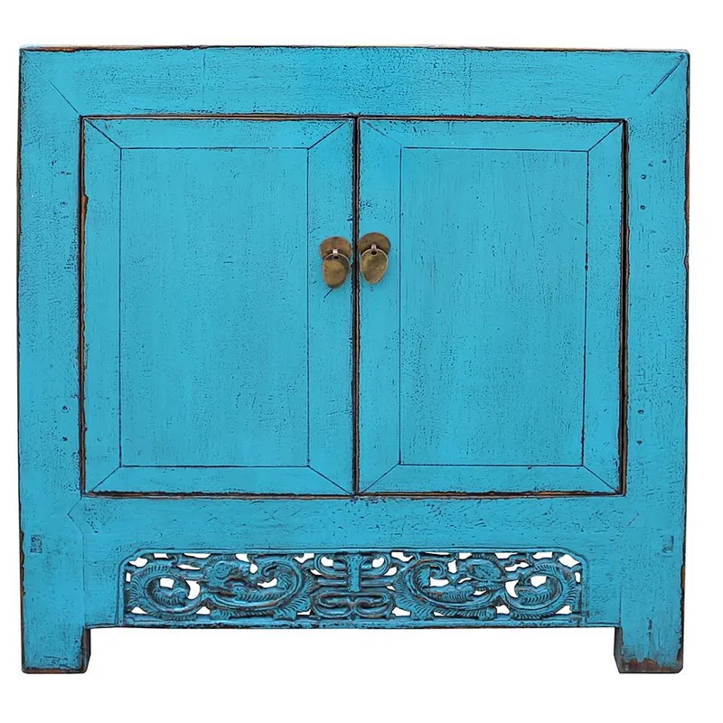 Customized Antique Furniture Chinese Style 2 door storage cabinet