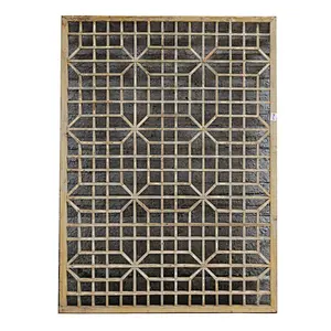 Chinese Antique Wooden Carved Screen Decoration Wall Screen Partition