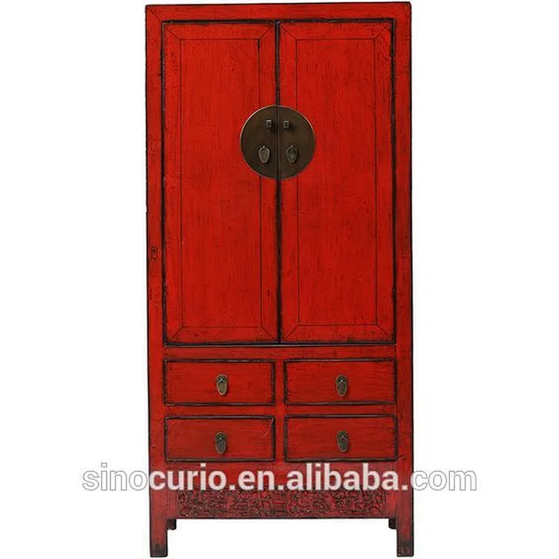 chinese antique recycle wood shanxi wardrobe cabinet
