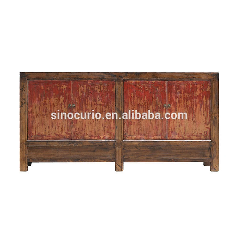 Chinese antique vintage large reclaimed cabinet dining room buffet furniture