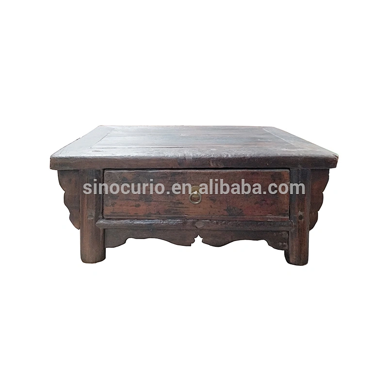 Chinese vintage furniture antique wooden tea table accent side table design