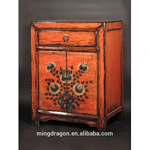 Chinese Antique Asian Furniture Shanxi Original Painted Cabinet