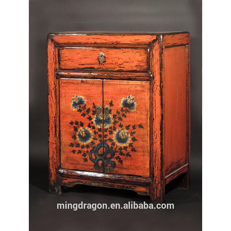 Chinese Antique Asian Furniture Shanxi Original Painted Cabinet