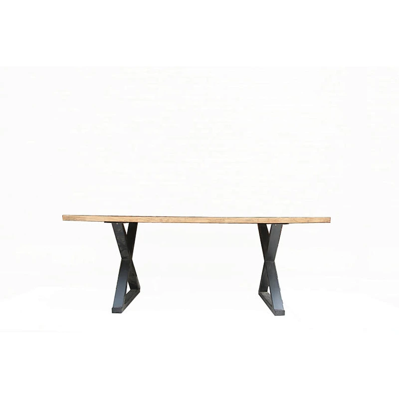 Chinese antique style wooden&iron dinneing table
