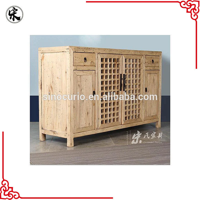 Chinese old classical rustic furniture- reproduction shabby chic cabinet