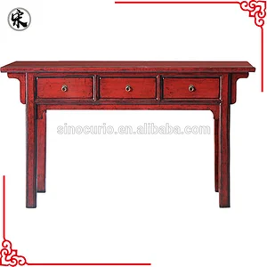Chinese vintage reproduction solid wood furniture-hall console table