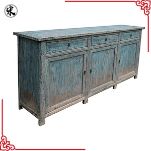 Chinese antique classic distressed sideboard buffet
