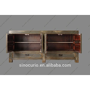 Recycled wood antique chest drawer furniture