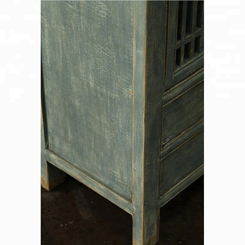 Wooden reclaimed antique vintage Chinese cheap display furniture cabinet