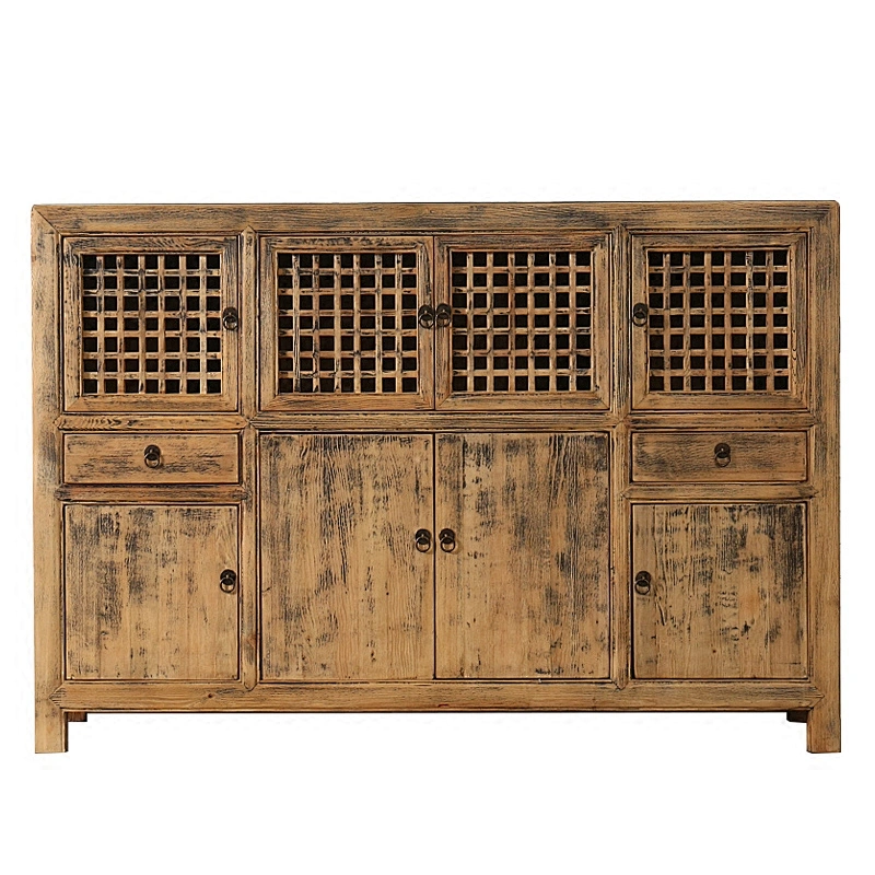 chinese antique wholesale solid wood kitchen cabinet