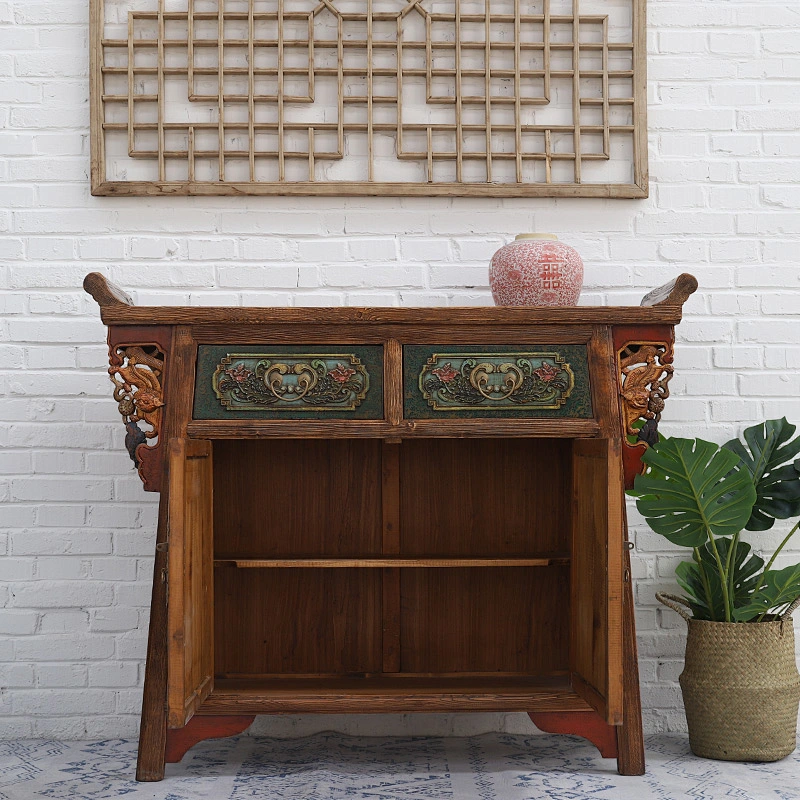 Traditional Antique Chinese Style Solid Wood Bedroom Furniture