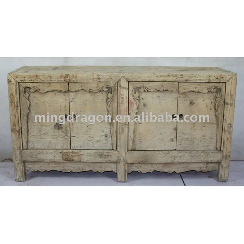 Chinese Antique Beatiful Reclaimed Wood hand carved cabinet