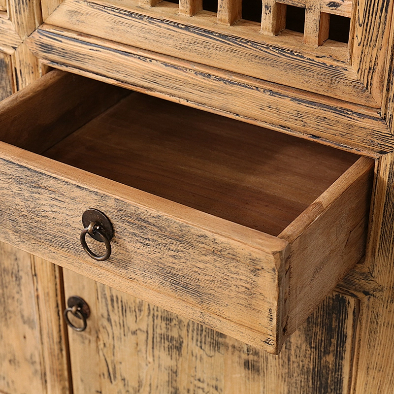 chinese antique wholesale solid wood kitchen cabinet