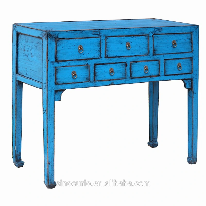 chinese antique solid wood restaurant dining table console tables