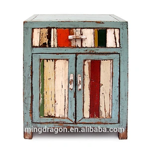 Antique Wooden Bedside Cabinet