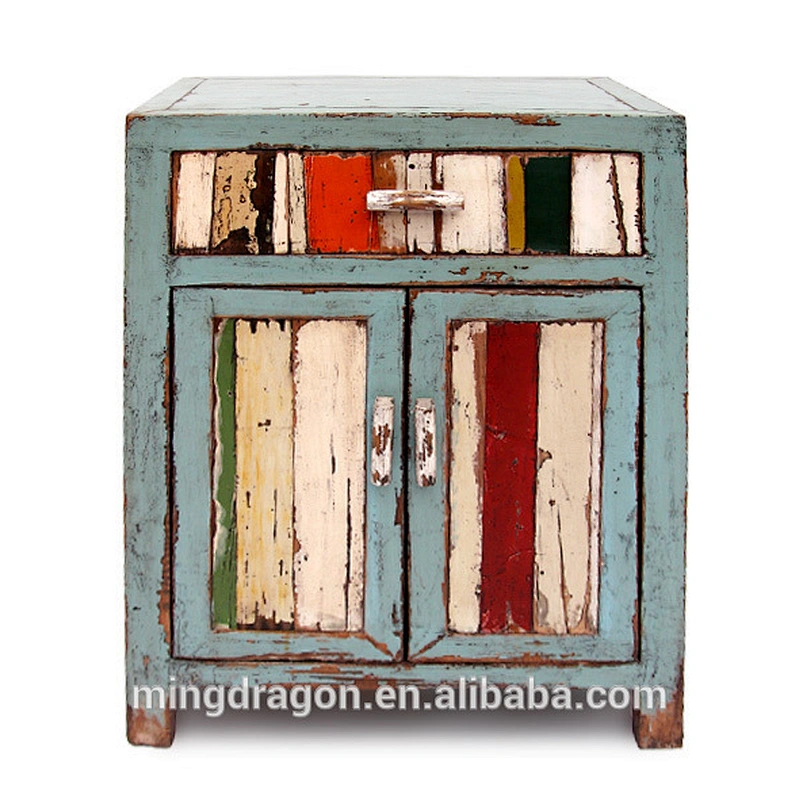 Antique Wooden Bedside Cabinet