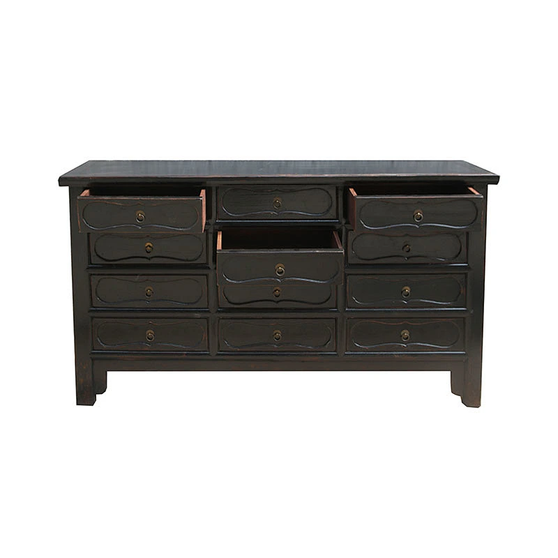 Chinese vintage furniture drawers wood chest sideboard buffet furniture