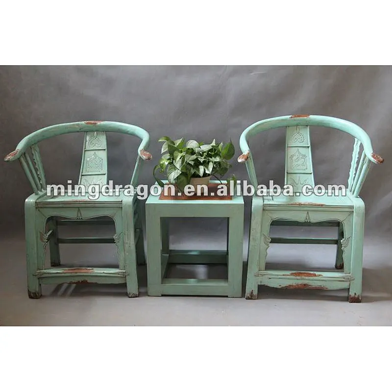 Chinese reproduction chair and tea table