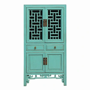 chinese wholesale furnture/handpaint antique kitchen cabinet