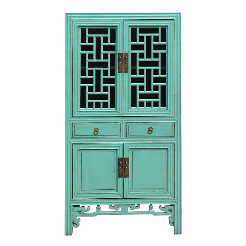 chinese wholesale furnture/handpaint antique kitchen cabinet