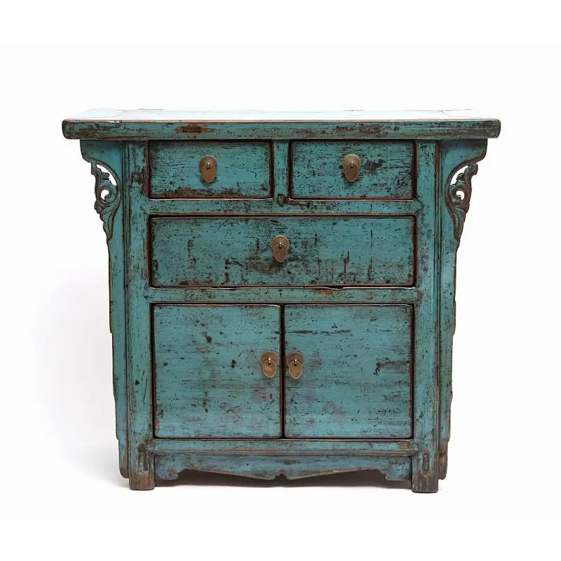 Chinese Antique Asian Furniture Shanxi Painted Cabinet