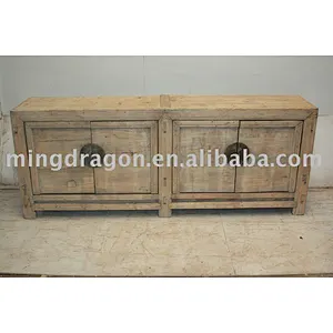 antique Chinese recycled natural wooden sideboard