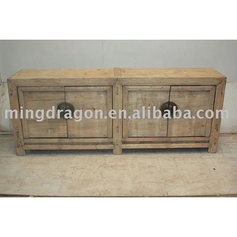 antique Chinese recycled natural wooden sideboard