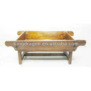Chinese Antique Garden Flower Wood Trough