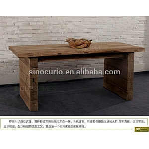 Industrial furniture Antique reclaimed wooden dining table old elm