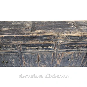 wholesale furniture china antique reproduction black sideboard recycled elm wood furniture beijing