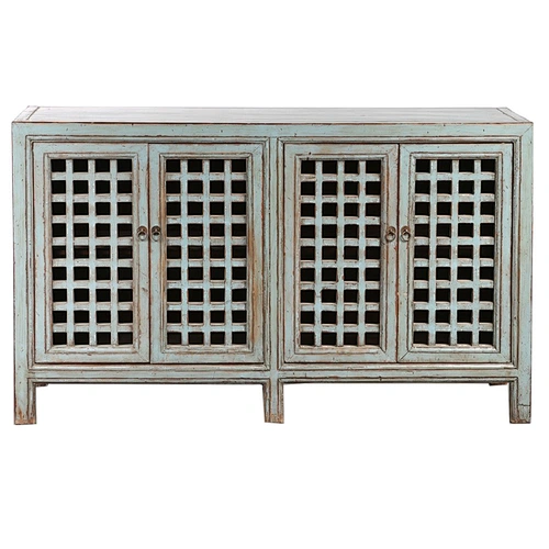 Antique shabby chic solid wood dining room buffet