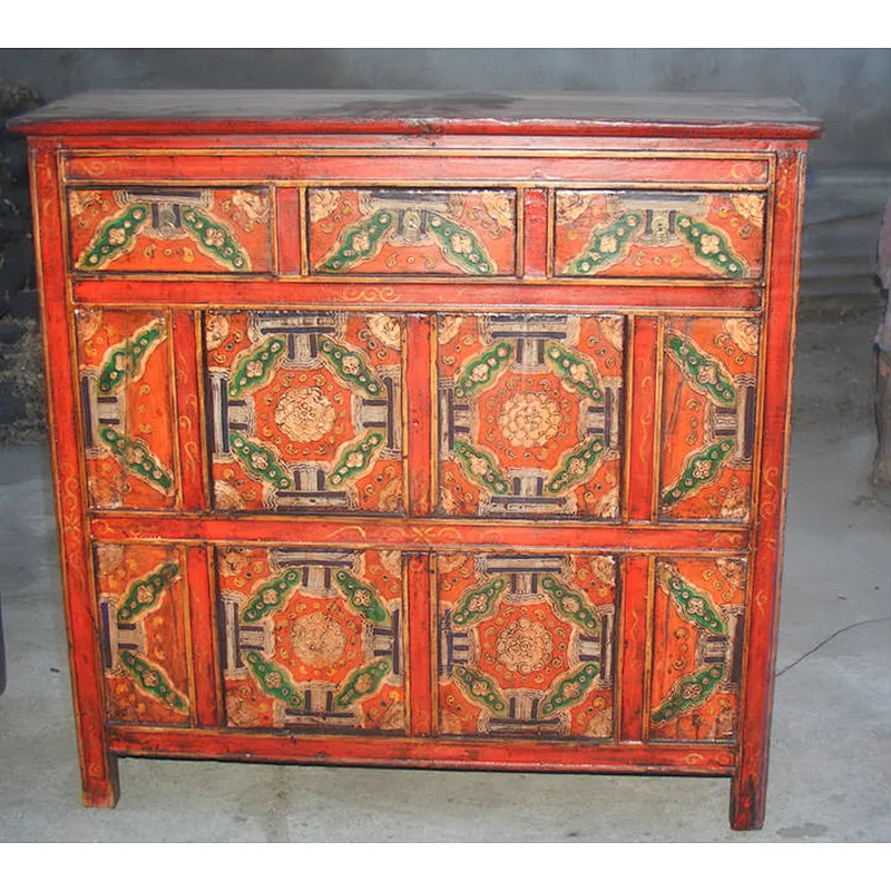 chinese antique furniture wooden tibet cabinet