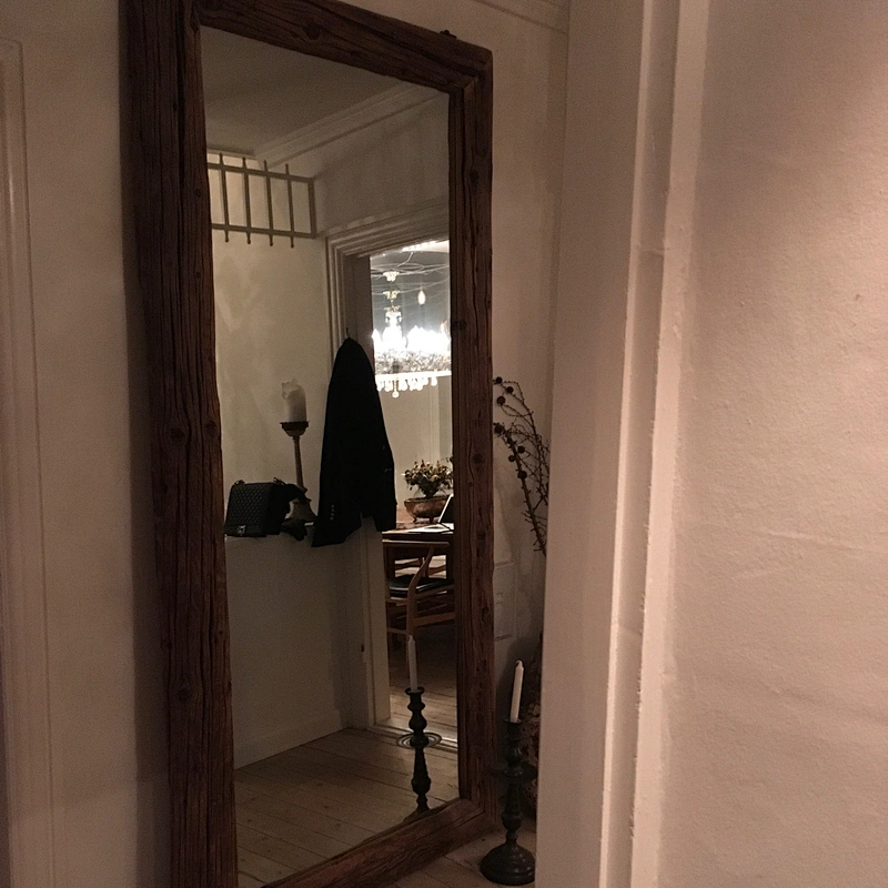 Wholesale antique reproduction reclaimed natural elm mirror