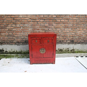 Chinese rustic beside table, antique wooden beside table
